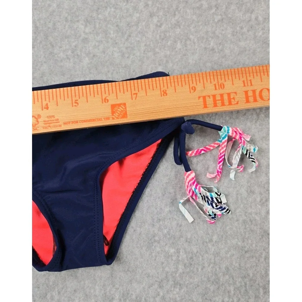 Limited Too Girls 2 Piece Tankini Size 5/6 Bathing Suit Swim Set Pink‎ Blue NEW
